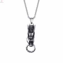 Mens Stainless Steel Engraved Faucet Pendants Jewelry For Men